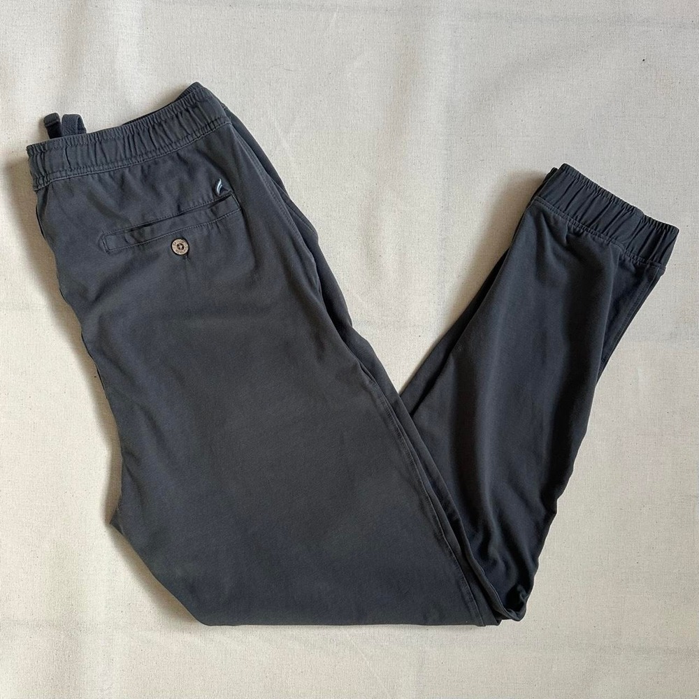 Tailor Vintage men's jogger pants in charcoal grey.